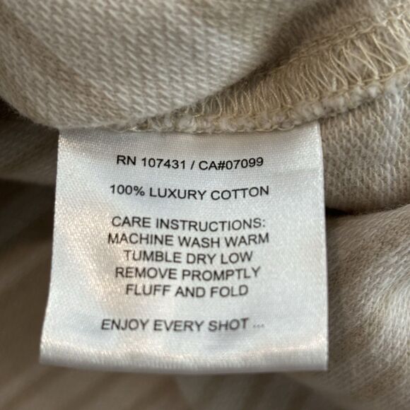 Linksoul Shirt Jacket Mens XXL Beige Stripe Shacket Long Sleeve Button Down - Picture 6 of 8